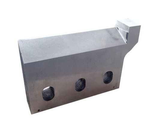 Endüstriyel Uçan Kesme Bıçağı Sertliği 54 Çelik Çubuk Kesici Bıçak 256x100x28mm